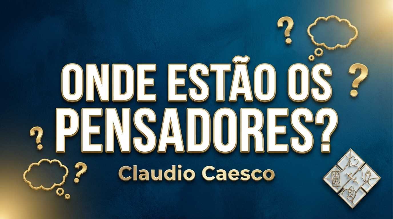 Onde estão os pensadores? Deixe de ser marionete e proteja seu HD mental